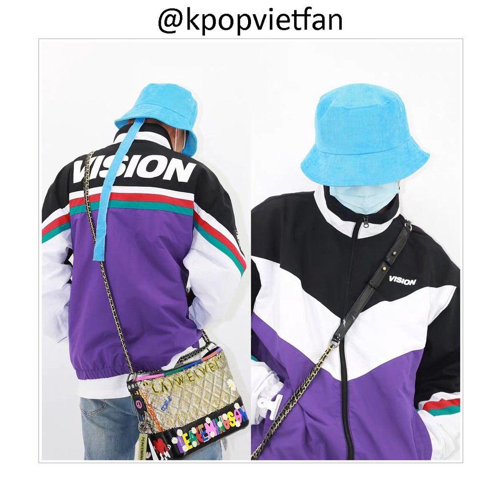 Mũ bucket có dây nhung vân sần PEACEMINUSONE mới nhất giống GDRAGON