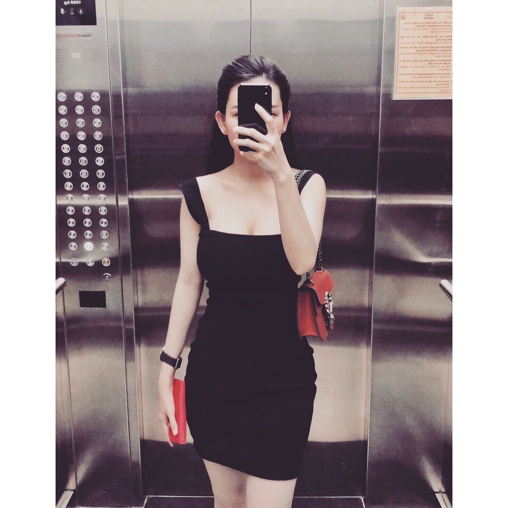 [ Mã FAMAYWA2 giảm 10K đơn 50K] đầm dây bảng lớn chất thun gân hàng vnxk cực đẹp | BigBuy360 - bigbuy360.vn