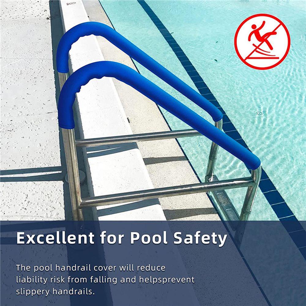 IVORY Vỏ Bọc Tay Nắm Bể Bơi Chuyên Nghiệp Bằng Cao Su Tổng Hợp Chống Trượt Dễ Lắp Đặt