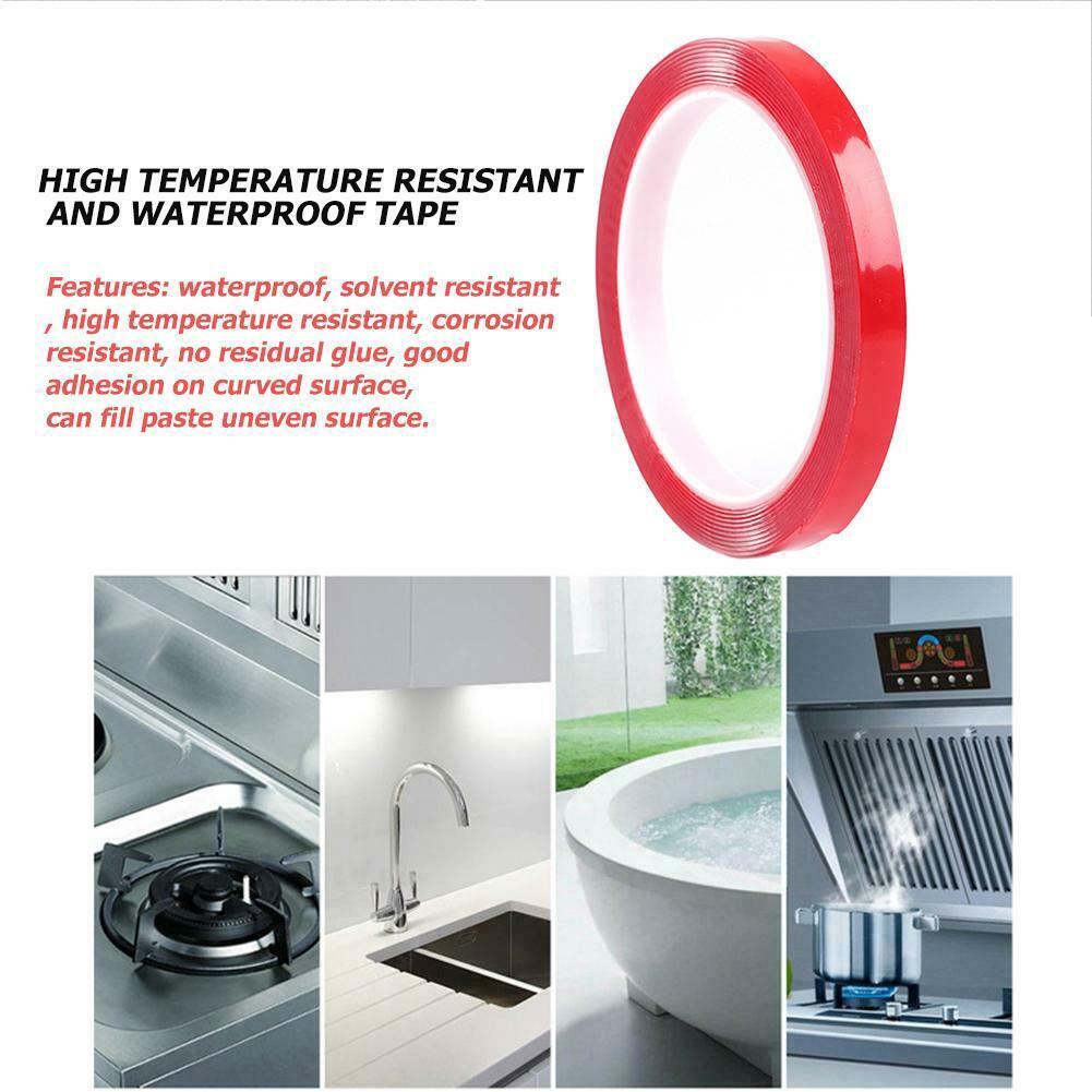 Cuộn băng keo PET hai mặt trong suốt chống thấm nước/ chống nhiệt có thể gỡ ra