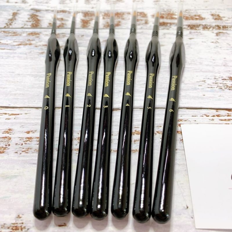 Cọ Vẽ Màu Nước Đi Nét PASSION Thân Đen