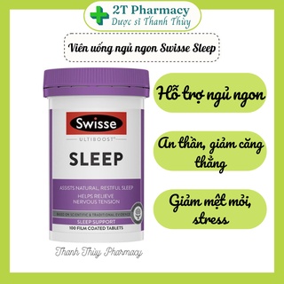 Viên uống hỗ trợ giấc ngủ ngon Swisse Ultiboost Sleep 100 Tablets 2tpharmacy