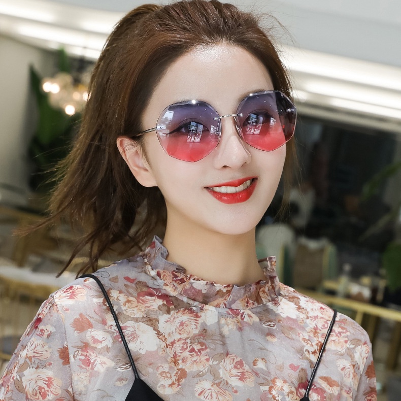 Kính mát nữ Tisselly KK02NU đa giác kiểu dáng thời trang gọng hợp kim
