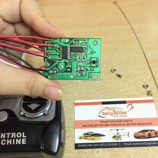 Mạch thu phát 4 kênh chạy 3 động cơ điện áp 4-6v giá rẻ tại rubyrc