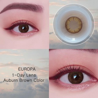 Kính áp tròng 1 ngày UROPA: J02 (Auburn Brown) (0.00 ~ 6.00), giá 1 miếng