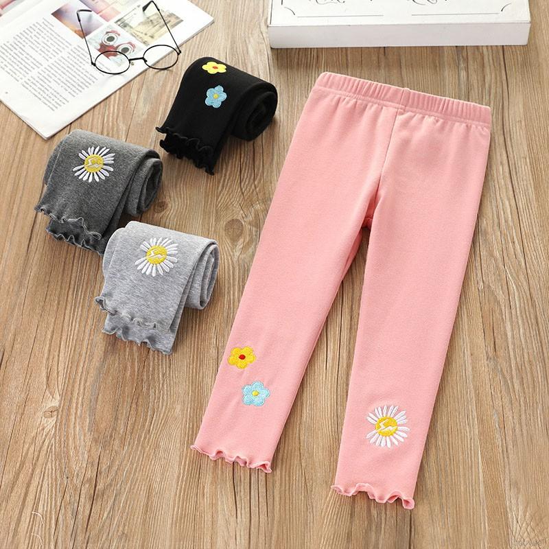 Girl Bow Trousers Child Girls Pants Kids Cute Cotton Pants Autumn Warm Casual Fashion Trousers Leggings