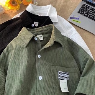 Áo Sơ Mi Mỏng Tay Ngắn Dáng Rộng Thời Trang Mùa Hè Hàng Mới 2022 Cho Nam