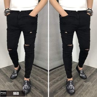 Quần jean nam rách cá tính rách cực chất