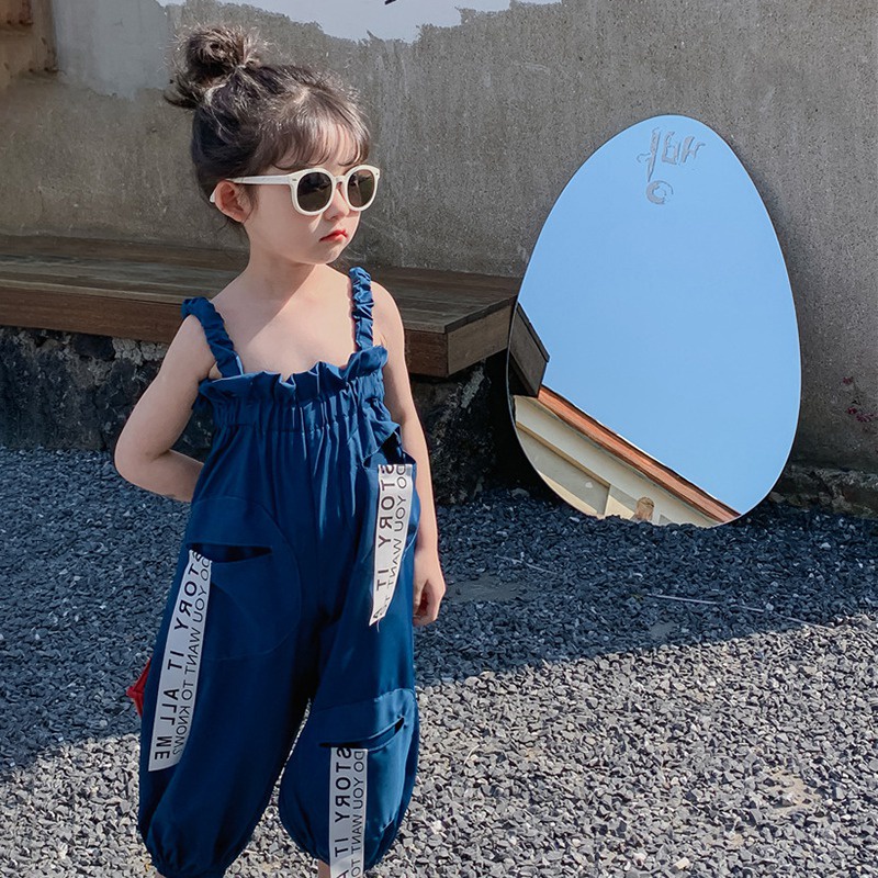 Bộ Áo Liền Quần Thời Trang Mùa Hè Hàn Quốc Cho Bé Gái