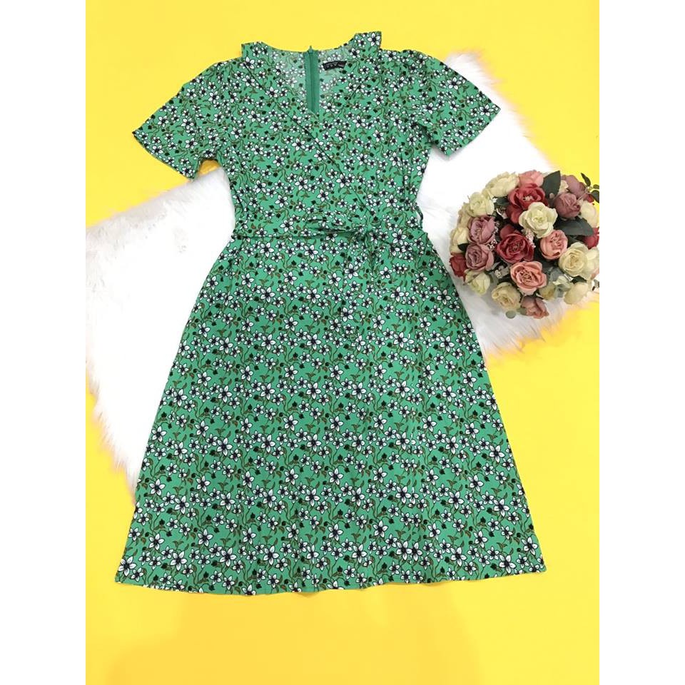 Đầm hoa cổ viền size M, L, XL giá 230K