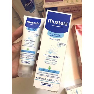 Kem dưỡng da mặt cho bé Mustela Hydra Bebe Facial Cream 40ml