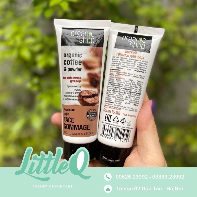 TẨY DA CHẾT DÀNH CHO MẶT ORGANIC SHOP