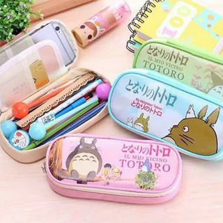 Hộp Bút Bóp Viết Canvas Họa Tiết Siêu Dễ Thương