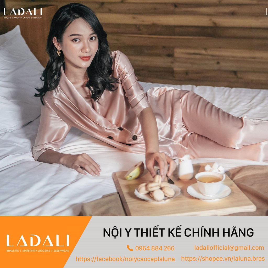 [HÀNG THIẾT KẾ] Bộ Pyjama Lụa Satin Cao Cấp  - BN21 Thương Hiệu Ladali