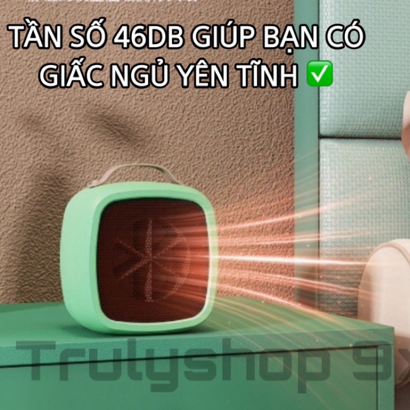 Máy quạt sưởi ấm mùa đông mini cầm tay cho bé không gây tiếng ồn