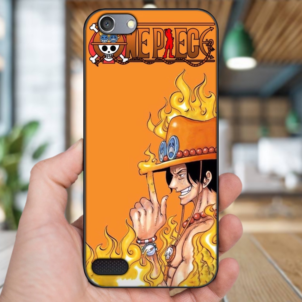 Ốp lưng Oppo A33 Neo 7 viền đen in hình Ace One Piece