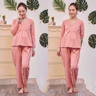 Bộ bầu và cho con bú dài tay 100% coton