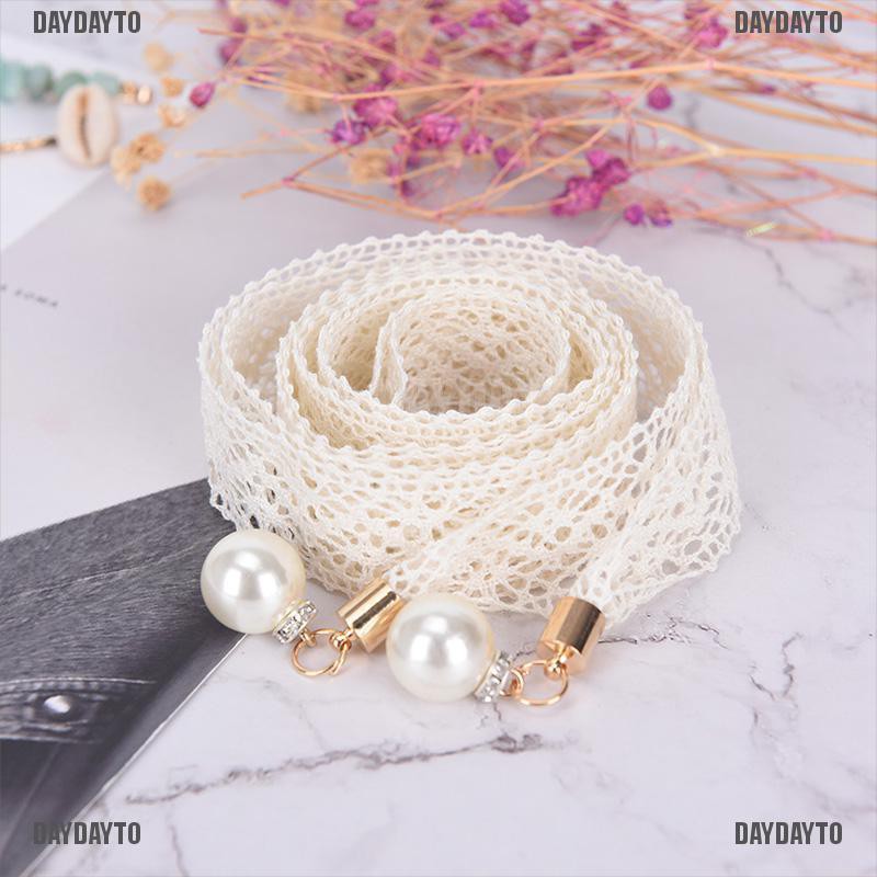 Thắt Lưng Ren Đính Ngọc Trai Sang Trọng