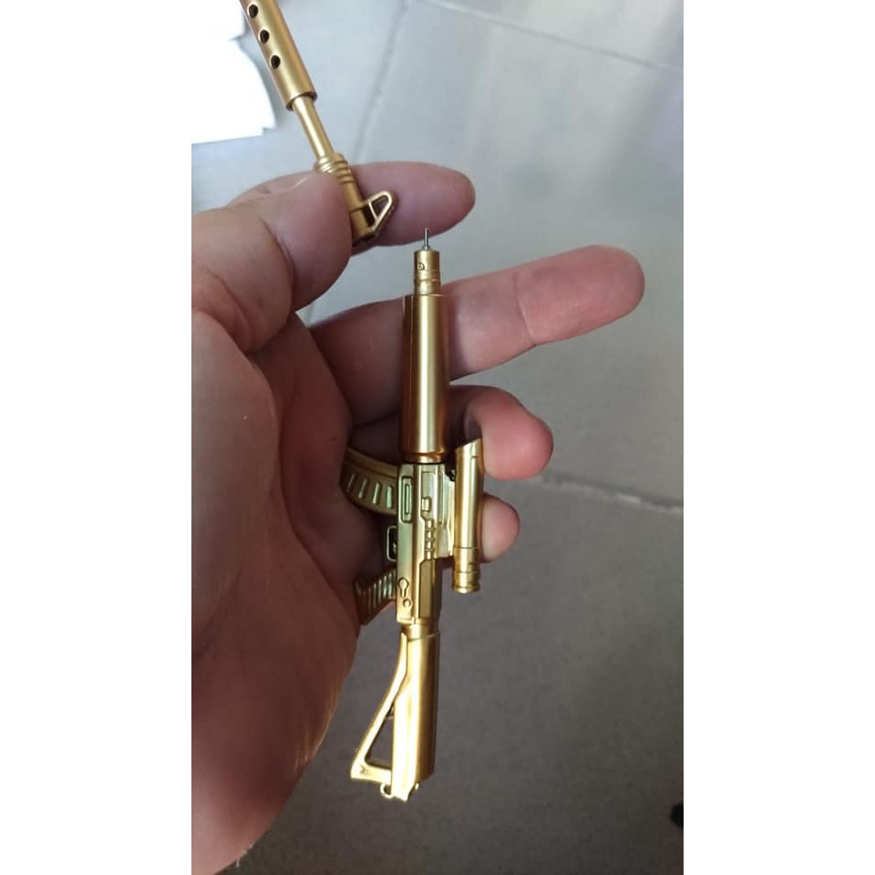 Bút bi cây súng, có thể gắn móc khóa