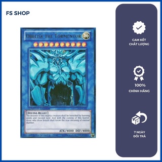 Thẻ bài yugioh chính hãng Thần Obelisk- Obelisk the Tormentor (Ultra rare)