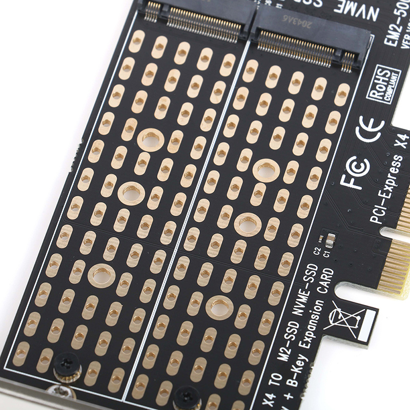 Rnvn PCIE to M.2 Adapter SATA M.2 SSD PCIE Adapter NVME/M2 PCIE Adapter M Key +B Key Rnvv