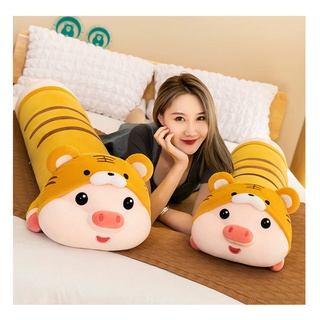 Gấu bông heo mặc áo hổ 70cm G7B2 thú nhồi bông dễ thương