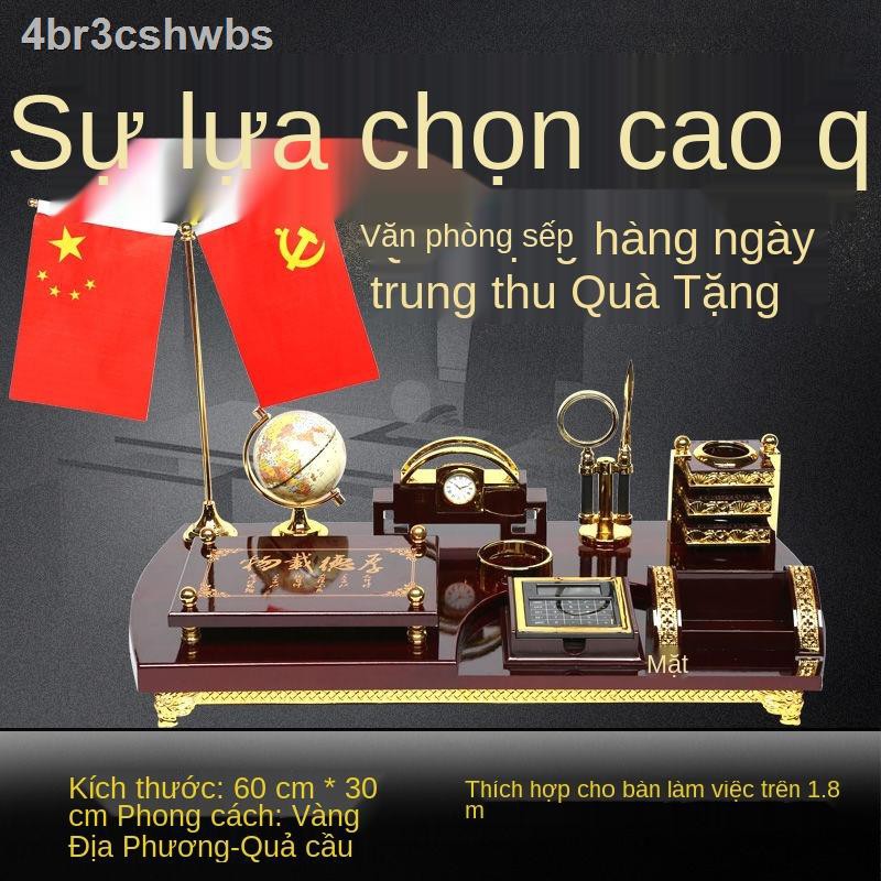 ◙Hộp đựng bút trang trí văn phòng cao cấp lịch để bàn doanh nhân dành cho nam lãnh đạo, sếp, quà tặng cầu tài lộc