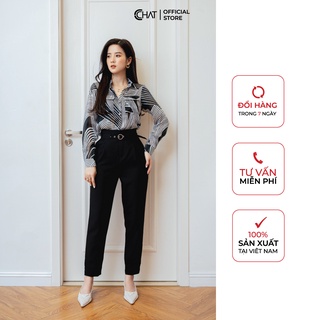  Áo sơ mi phối cổ MS CCHAT
