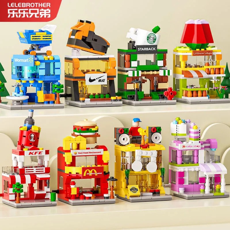 Bộ Đồ Chơi Lắp Ráp Nhà Hàng/Nhà Hàng/Món Tráng Miệng/Quyền Kem/Đồ Chơi Giáo Dục Cho Bé