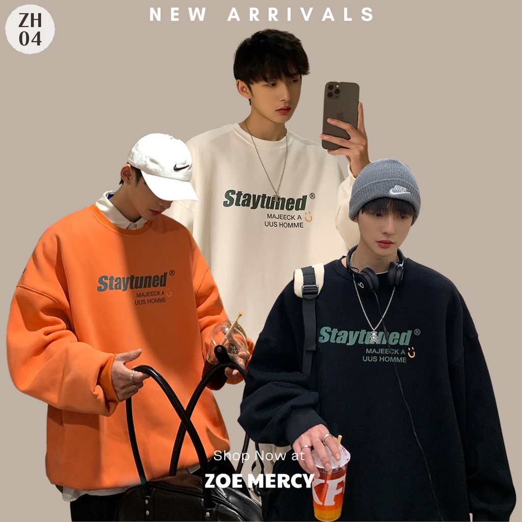 [SẴN]- Áo Sweater in chữ Unisex phong cách Ulzzang (ZH04)