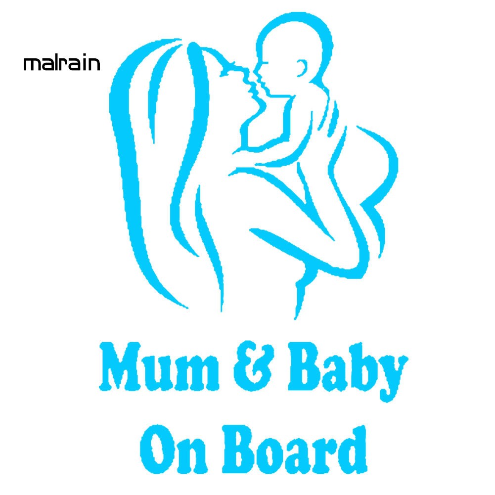 Miếng Dán Trang Trí Xe Hơi Chữ Baby On Board