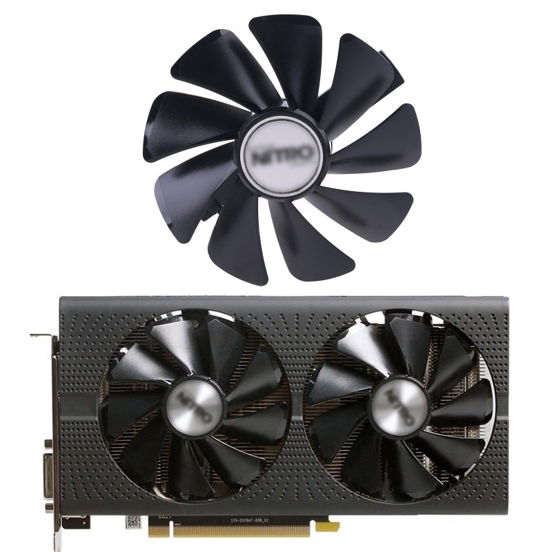 Quạt Tản Nhiệt 95mm Cf1015H 12d Fdc10U12S9-C Cho Xe Sapphire Nitro Rx580 Rx480