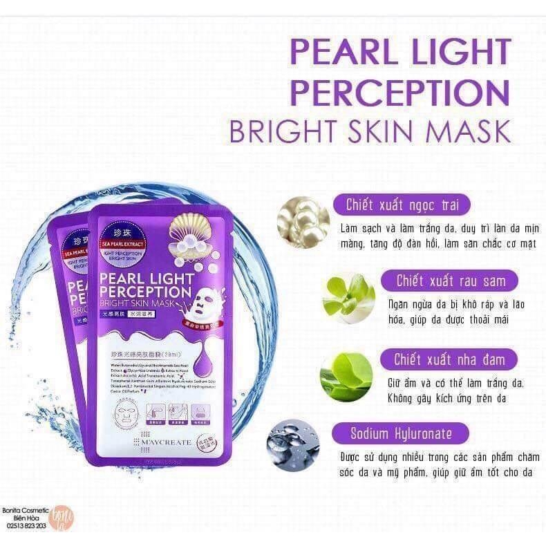 [TÍM] MẶT NẠ HA CẤP NƯỚC DƯỠNG TRẮNG PEARL LIGHT PERCEPTION - 28ML