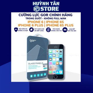 Cường lực iphone 6 6s 6 plus 6s plus trong suốt KHÔNG FULL MÀN chống bám vân tay chính hãng GOR phụ kiện huỳnh tân store