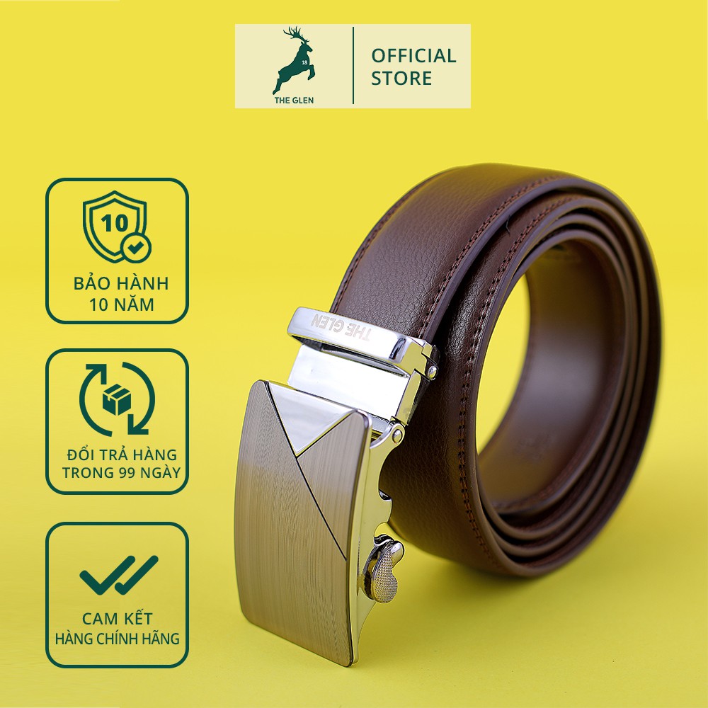 Thắt lưng nam thời trang hàn quốc - Dây lưng nam cao cấp 2021 da PU bảo hành 10 năm THE GLEN TG127