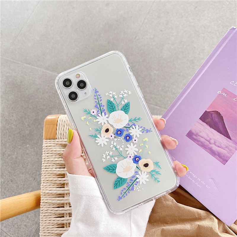 Flower Soft shell Tpu Case Fashion For XiaoMi RedMi 9A Note 5 6 7 8 Pro 9S Cover Casing