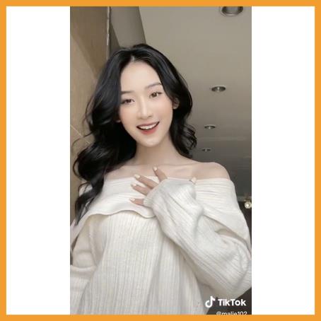 [ SIÊU ĐẸP] Váy len trễ vai Simbabo