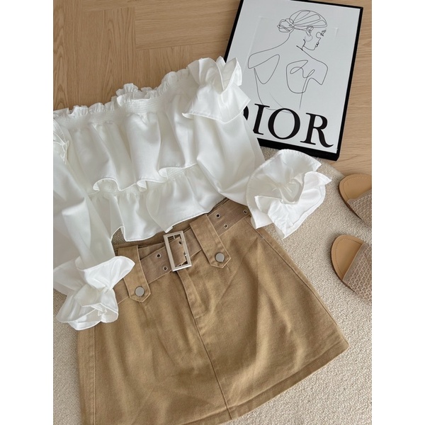 [NEW]ÁO BÈO TRỄ VAI TAY LOE “DARA TOP” TIỂU THƯ