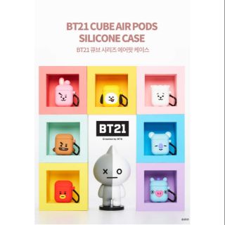 (CÓ SẴN COOKY) Case airpods BT21 (HÀNG OFFICIAL)
