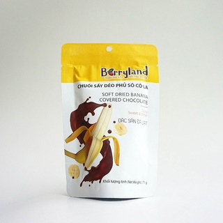 Chuối dẻo phủ socola Berryland- 200g