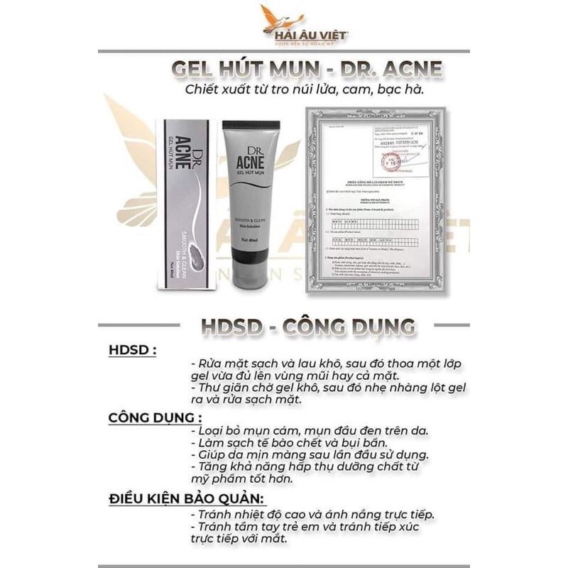 Gel lột mụn Dr Acne 40ml