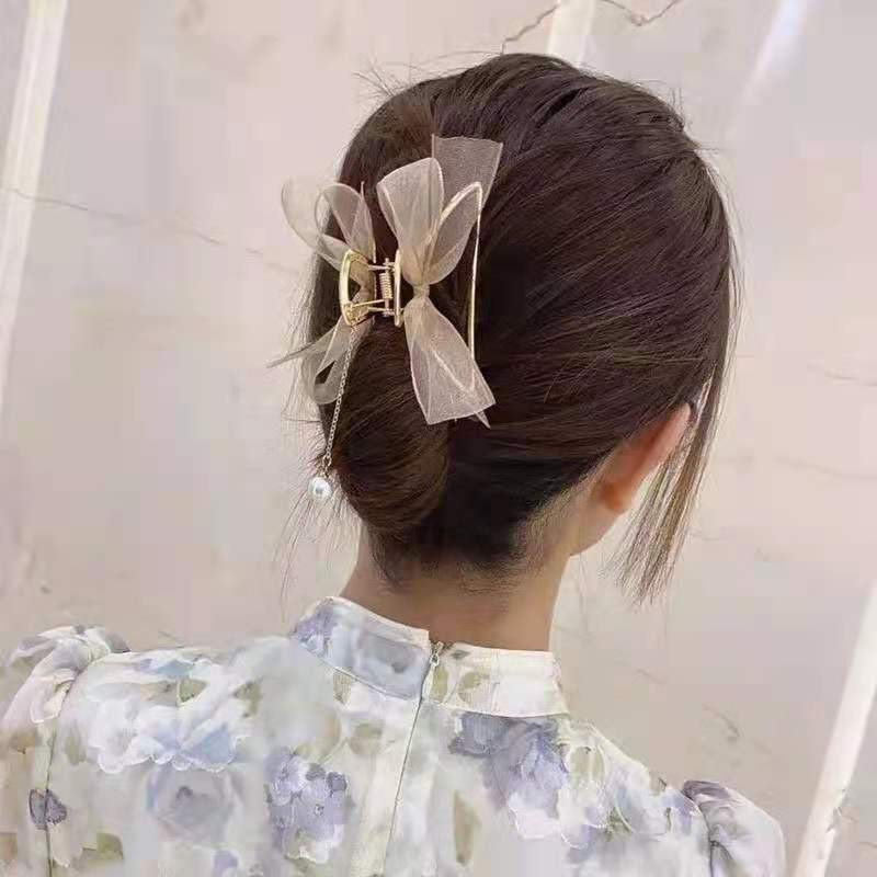 Kẹp Tóc Nơ Ren Sang Trọng Dành Cho Phái Nữ