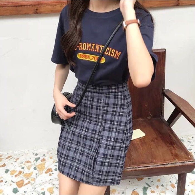 [Mã FAMAYWA2 giảm 10K đơn 50K] SET ÁO THUN CHÂN VÁY KẺ 1950 | BigBuy360 - bigbuy360.vn