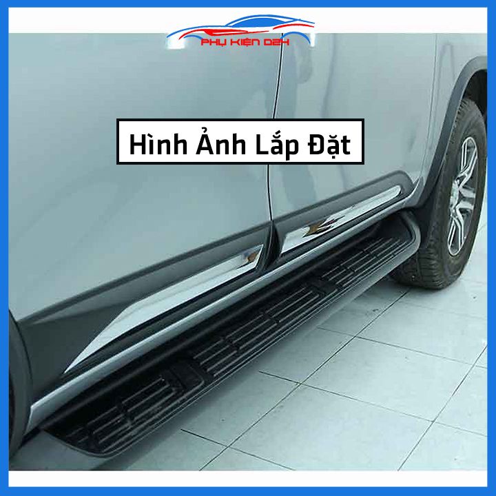 Bộ ốp nẹp sườn Hilux Revo bản to trang trí làm đẹp xe