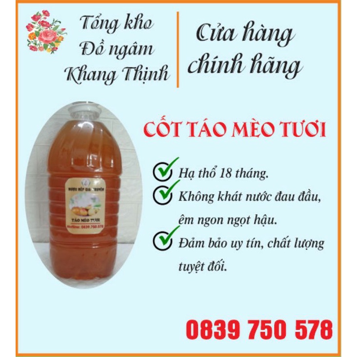 Cốt Táo Mèo 5 LÍT.Tặng 2 chai bất kì do khách chọn.