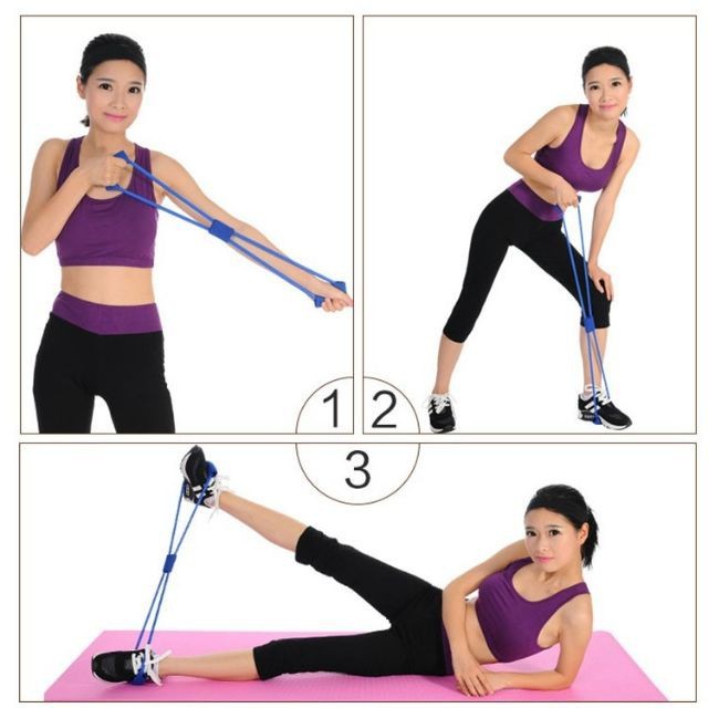 Dây Tập Yoga / Gym kéo lưng cơ bụng đa năng thông minh gọn nhẹ