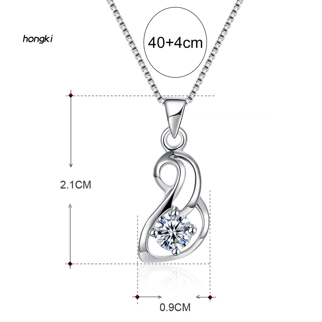 vòng cổ Mạ Bạc Đính Đá Zircon Hình Rắn Thời Trang Cho Nữ