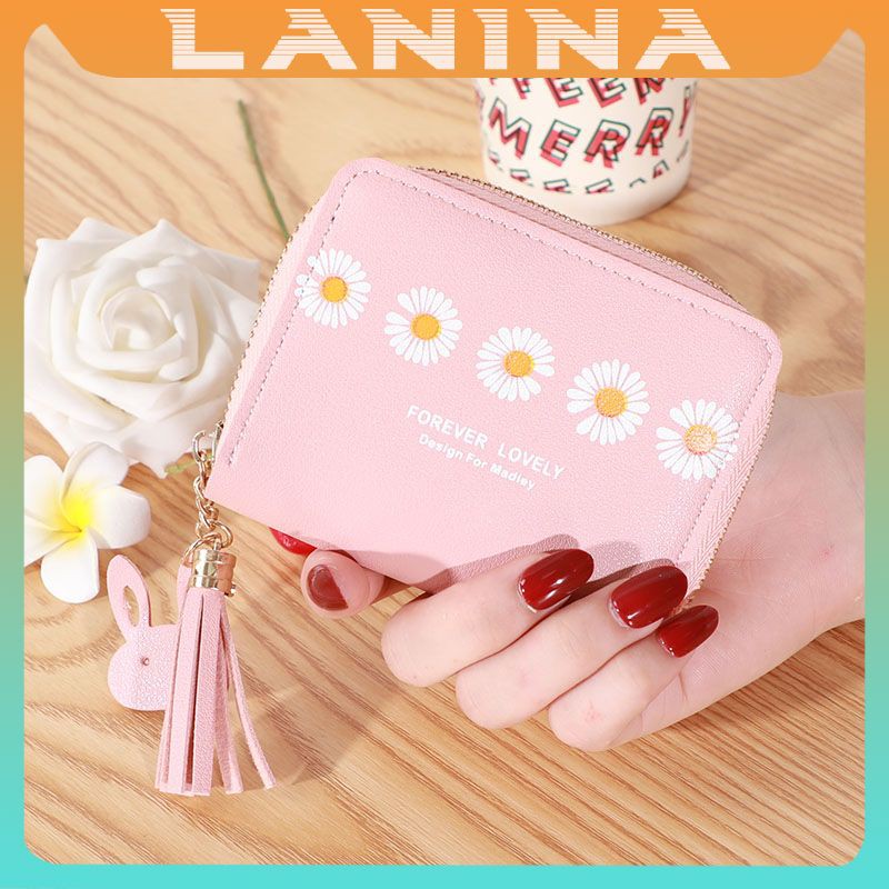 Ví nữ hoa cúc cầm tay mini ngắn cute nhỏ gọn bỏ túi thời trang giá rẻ NG13 | BigBuy360 - bigbuy360.vn