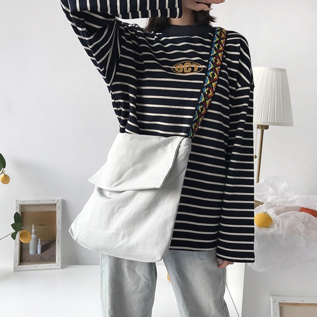 Túi tote đeo chéo Hàn Quốc nhiều mẫu (hình thật)