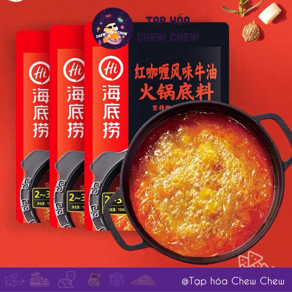 Cốt lẩu Haidilao đủ vị gia vị Lẩu Haidilao thơm ngon-Tạp hóa chew chew | BigBuy360 - bigbuy360.vn